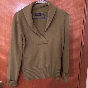 Olive Green Knit Top